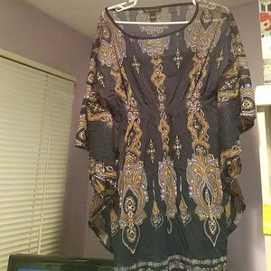 Sheer shirt with tank